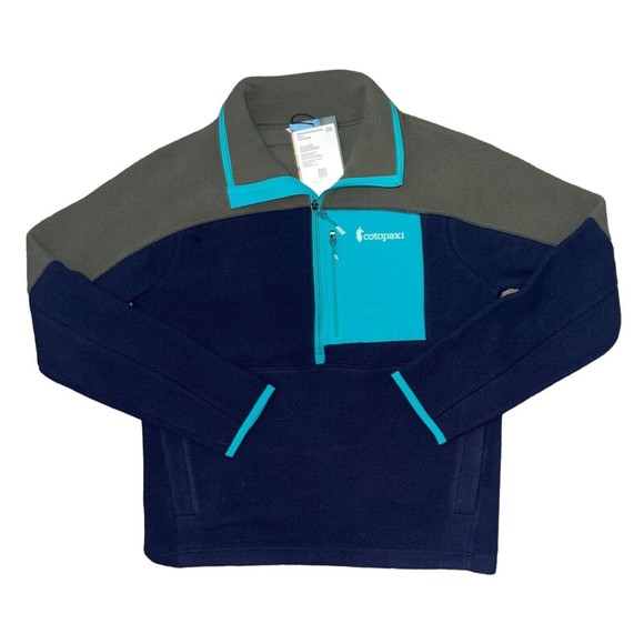 Cotopaxi Blue and Gray Fleece Pullover - Picture 1 of 6